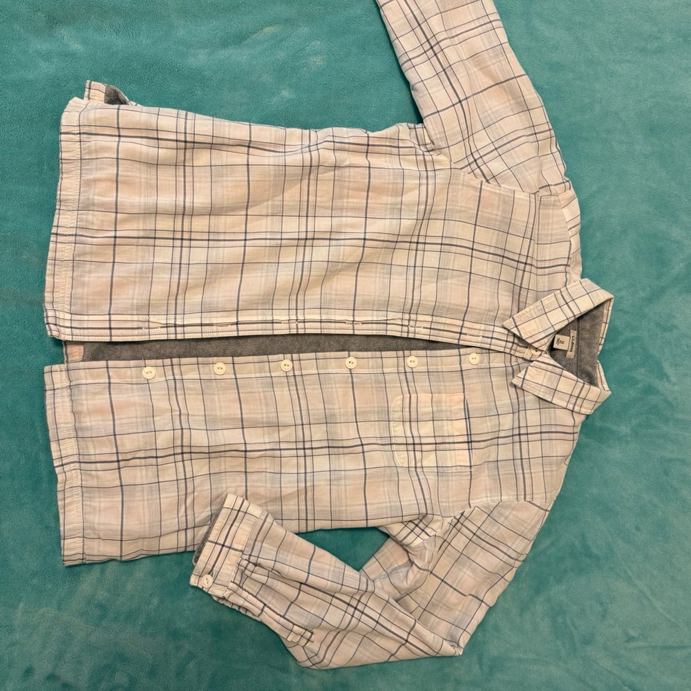 LL Bean Plaid Button-Up Shirt